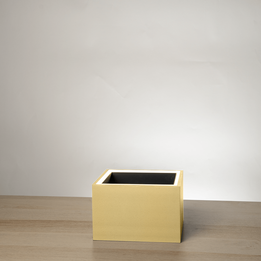 Square Table LED Planter - Vanilla SkyPots & Planters