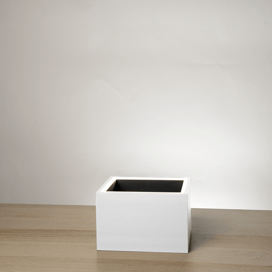 Square Table LED Planter - Luna WhitePots & Planters